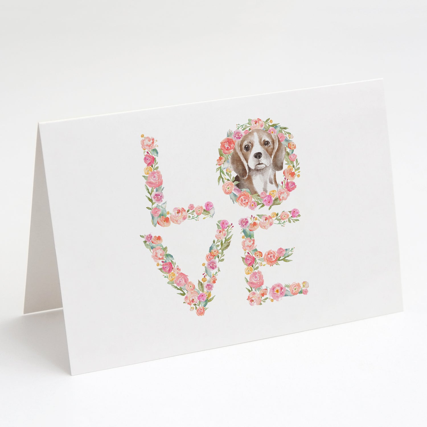 Buy this Beagle #3 LOVE Greeting Cards and Envelopes Pack of 8