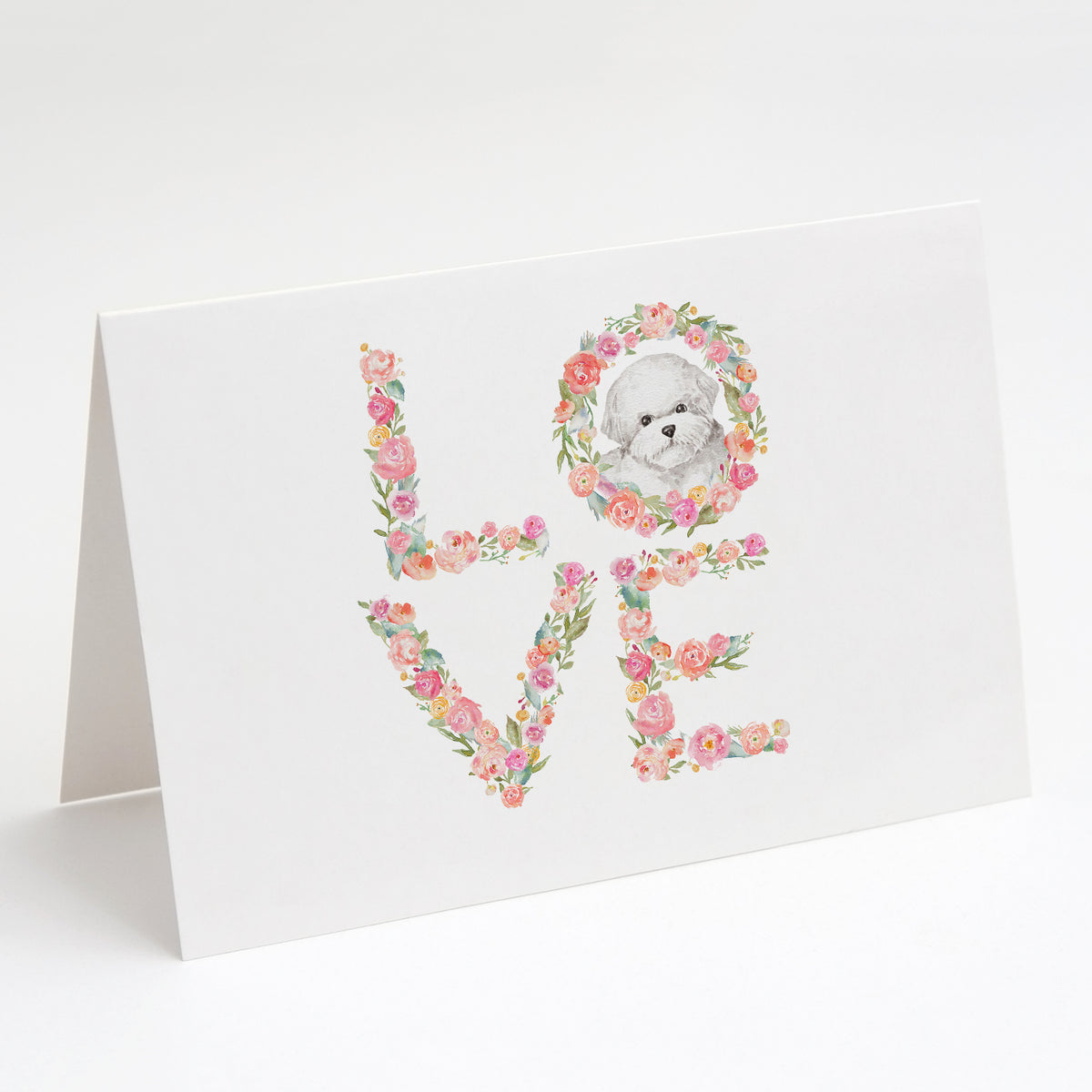 Buy this Bichon Frise #3 LOVE Greeting Cards and Envelopes Pack of 8