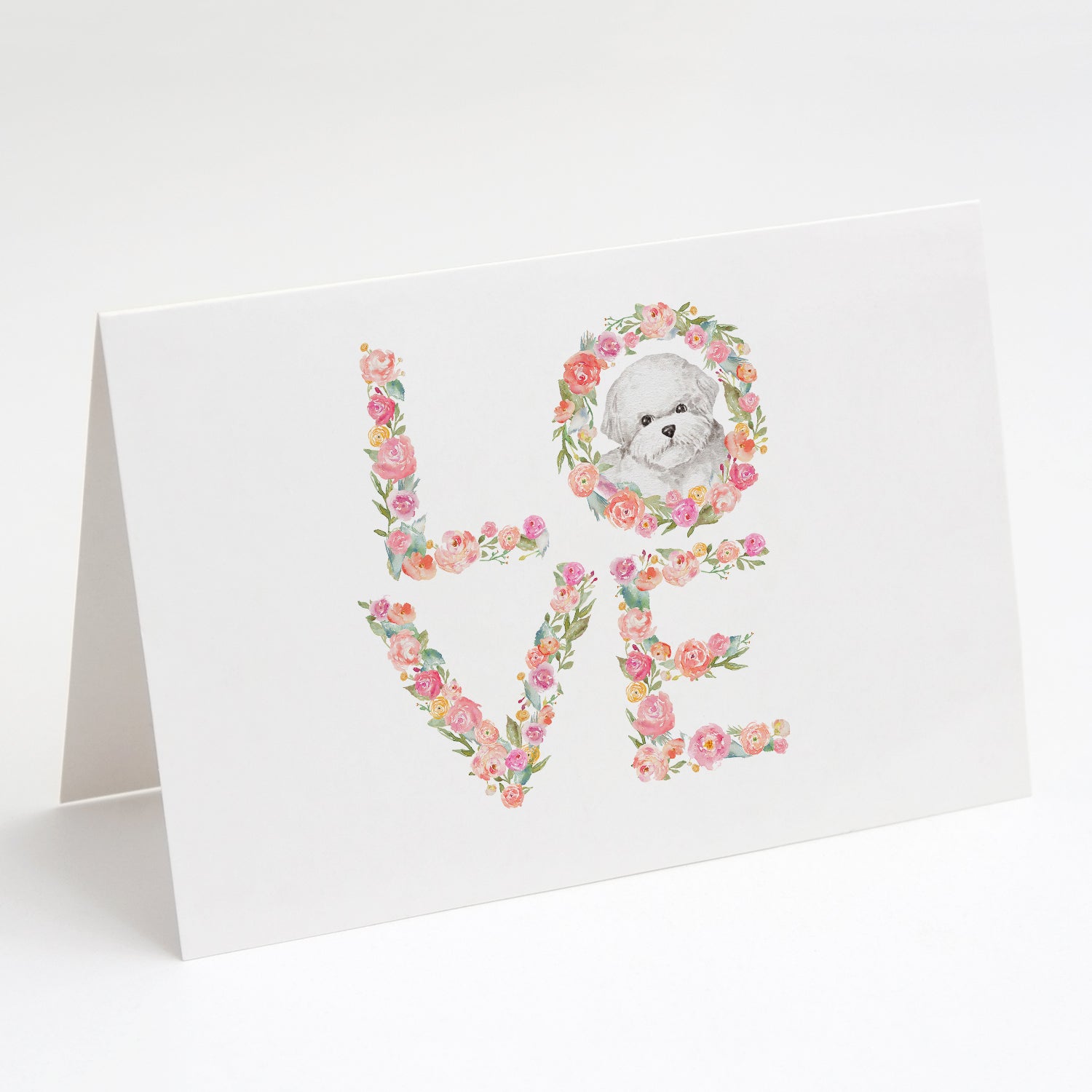 Buy this Bichon Frise #3 LOVE Greeting Cards and Envelopes Pack of 8