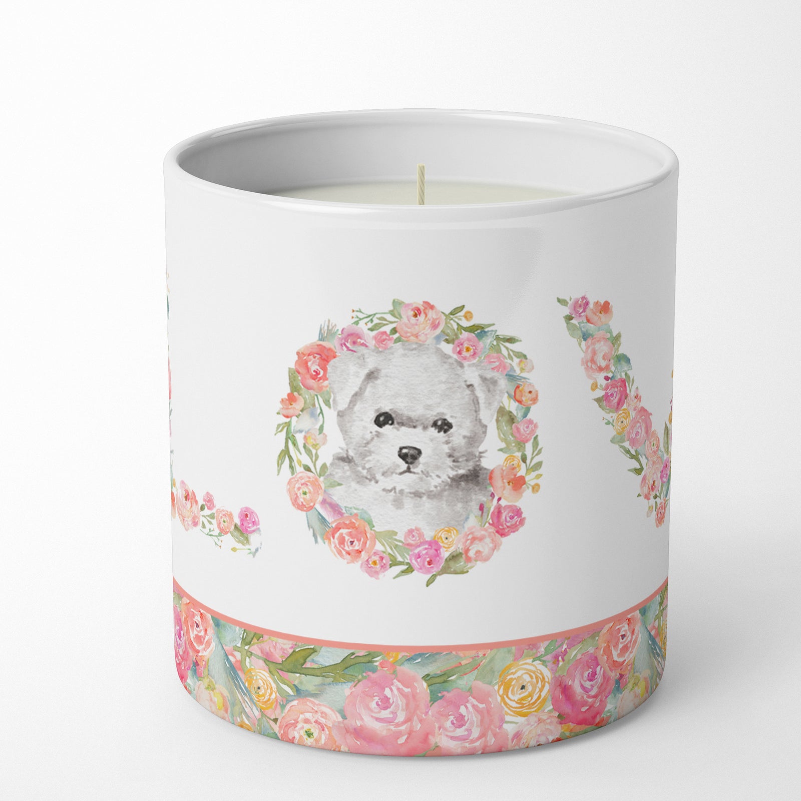Buy this Bichon Frise #5 LOVE 10 oz Decorative Soy Candle
