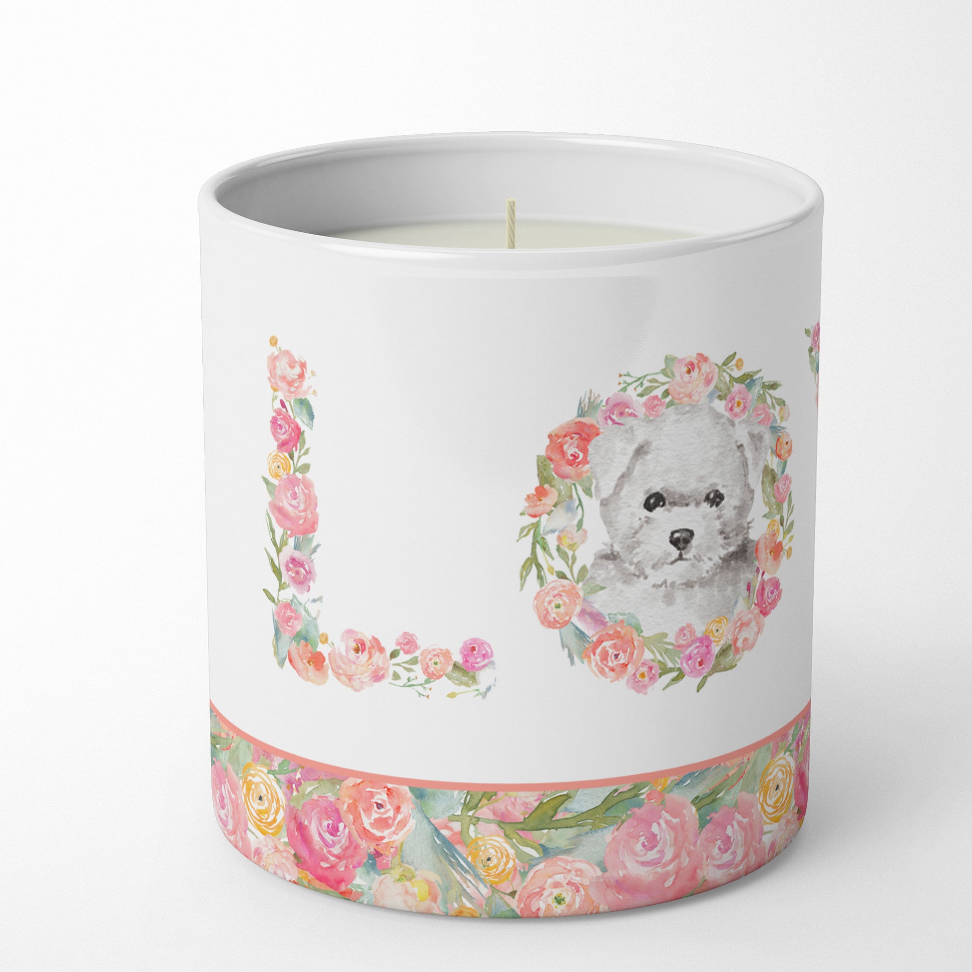 Buy this Bichon Frise #5 LOVE 10 oz Decorative Soy Candle