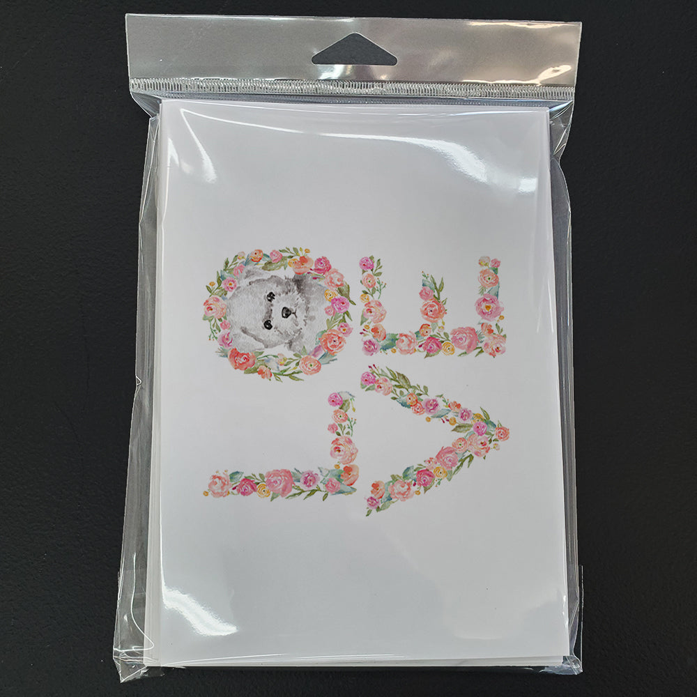 Bichon Frise #5 LOVE Greeting Cards and Envelopes Pack of 8 - the-store.com