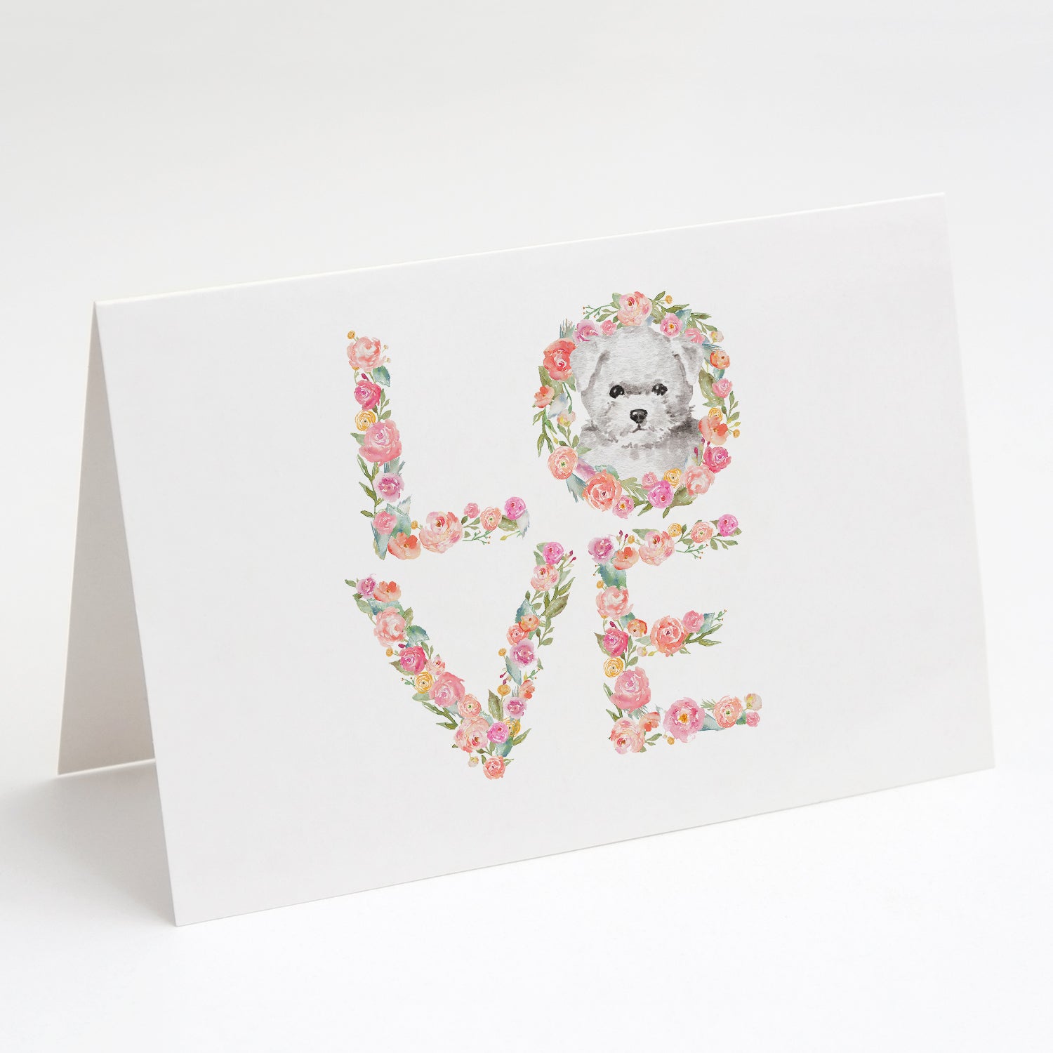 Buy this Bichon Frise #5 LOVE Greeting Cards and Envelopes Pack of 8