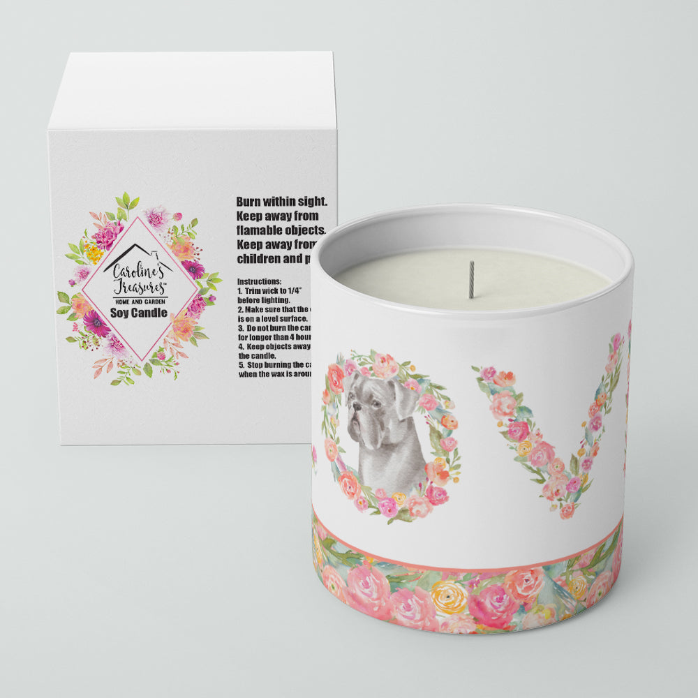 Boxer White LOVE 10 oz Decorative Soy Candle - the-store.com