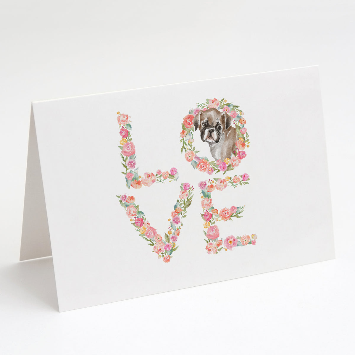 Buy this Boxer Puppy LOVE Greeting Cards and Envelopes Pack of 8