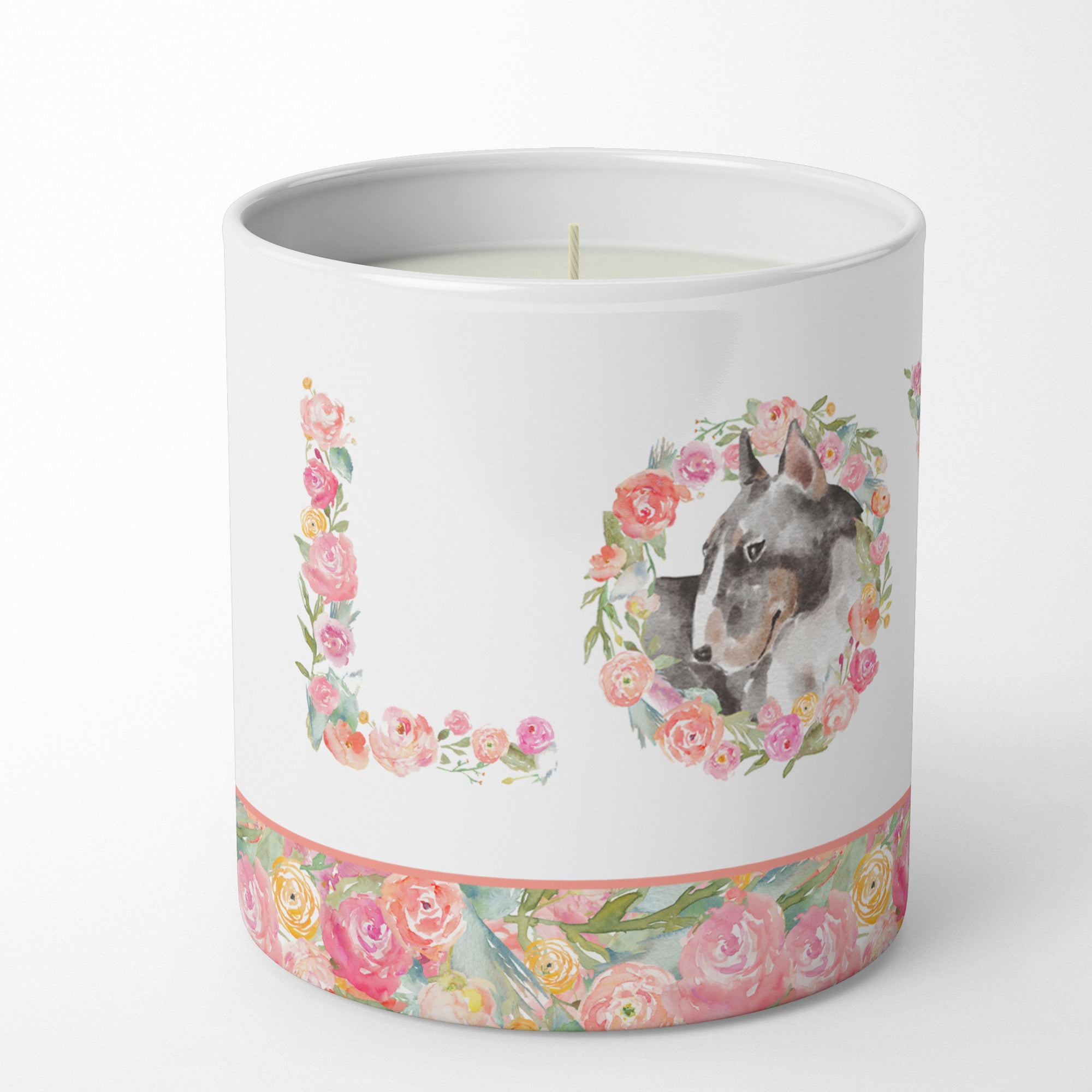 Bull Terrier #5 LOVE 10 oz Decorative Soy Candle - the-store.com