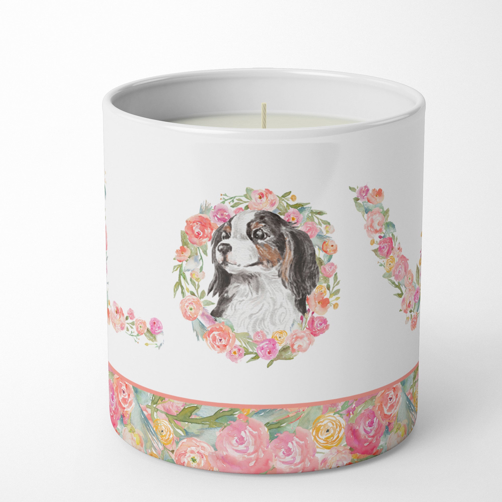 Buy this Cavalier Spaniel Tricolor LOVE 10 oz Decorative Soy Candle