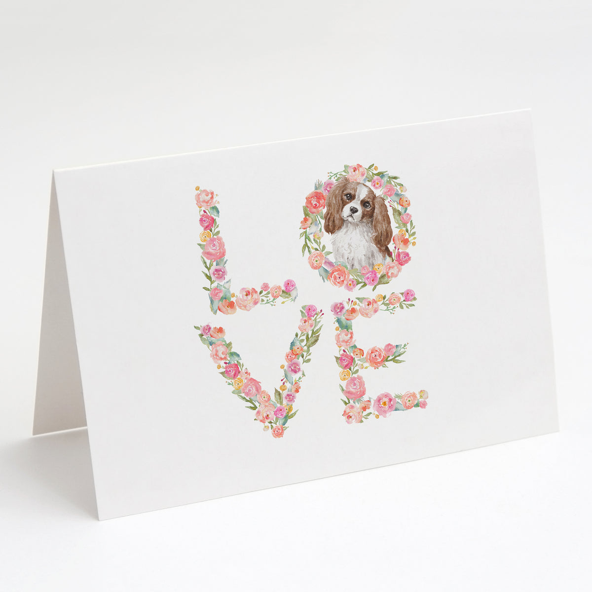 Buy this Cavalier Spaniel Blenheim LOVE Greeting Cards and Envelopes Pack of 8