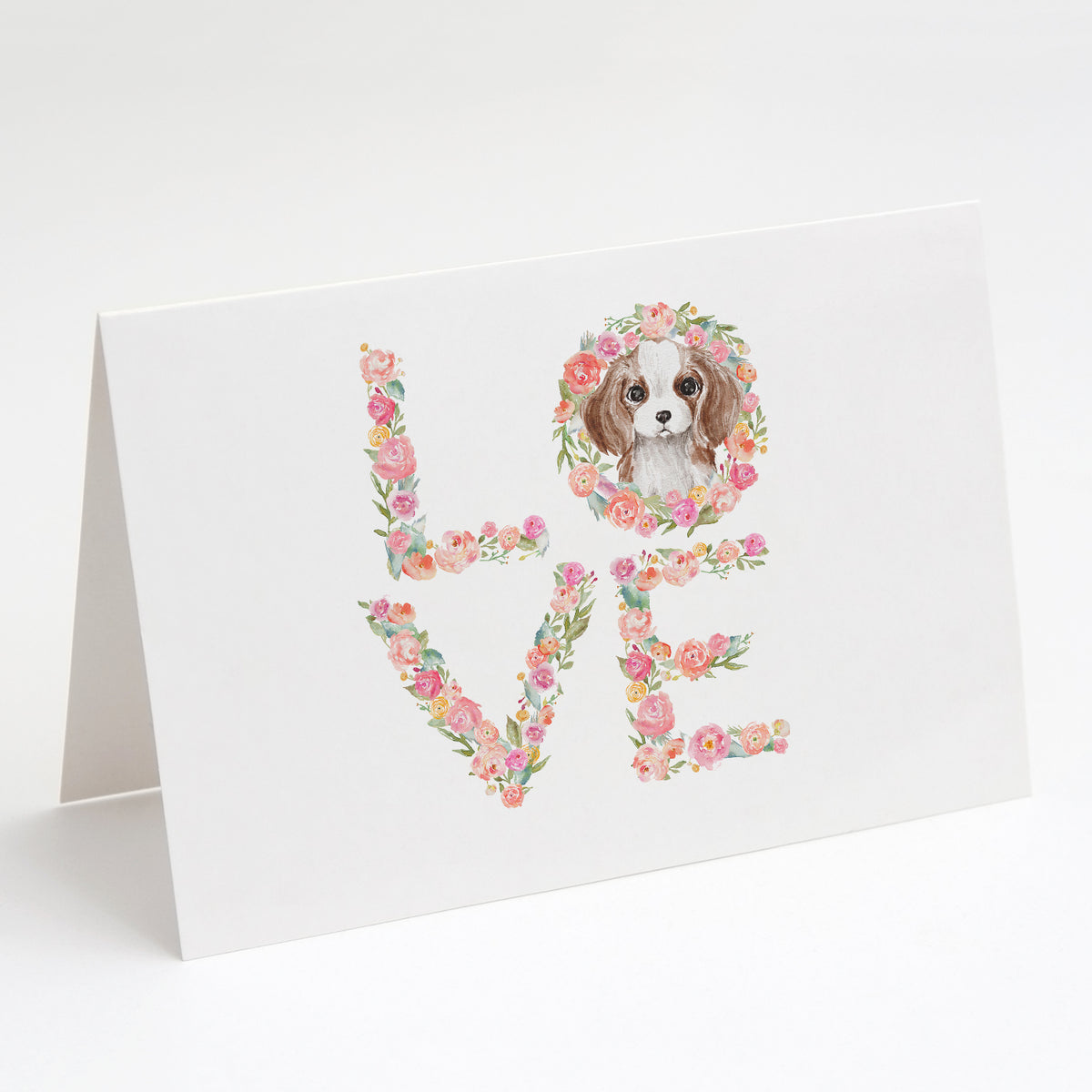 Buy this Cavalier Spaniel Blenheim #4 LOVE Greeting Cards and Envelopes Pack of 8