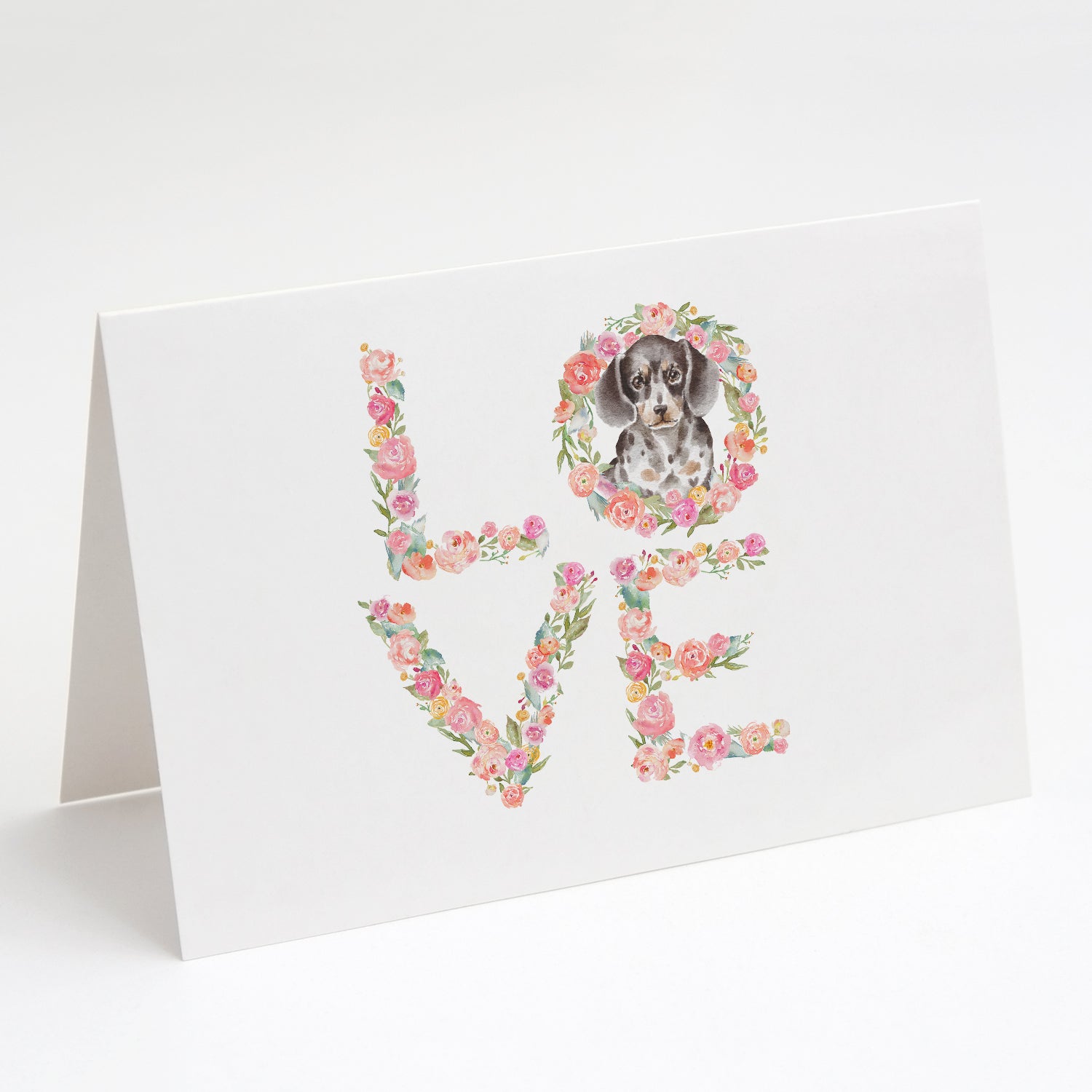 Buy this Dachshund #4 LOVE Greeting Cards and Envelopes Pack of 8