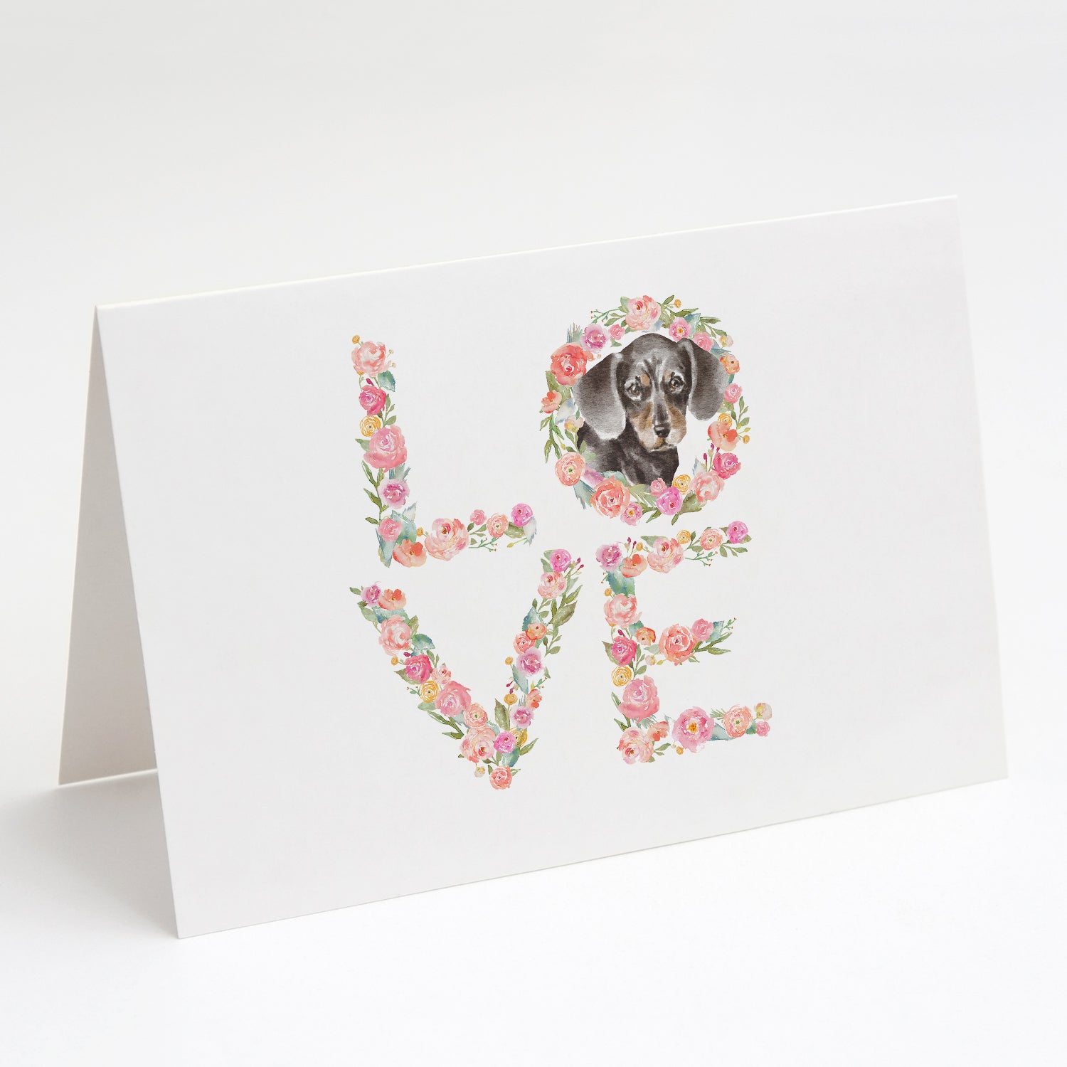 Buy this Dachshund #5 LOVE Greeting Cards and Envelopes Pack of 8