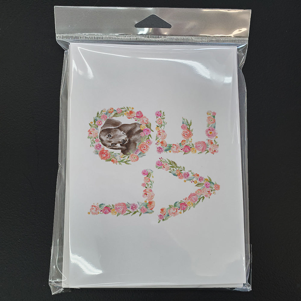 Dachshund #11 LOVE Greeting Cards and Envelopes Pack of 8 - the-store.com