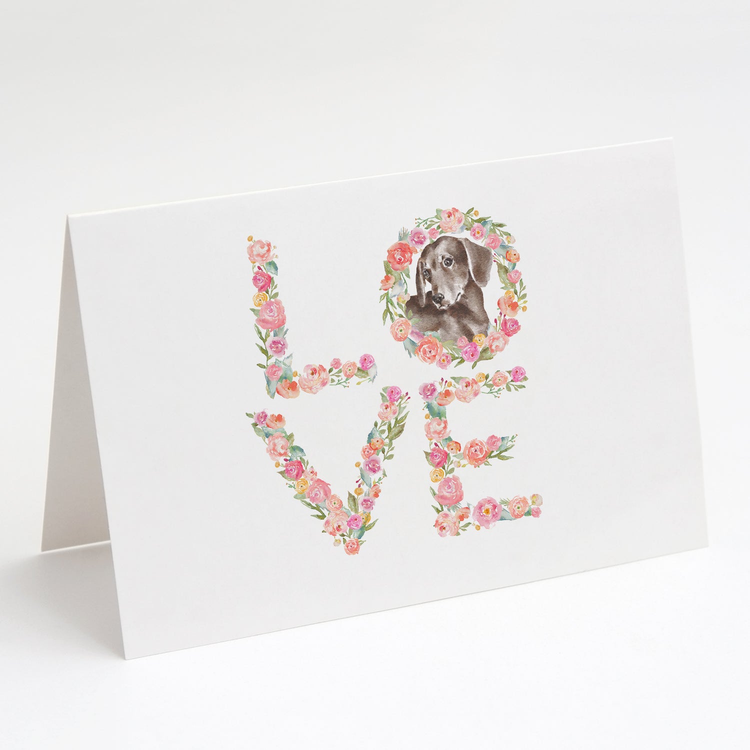 Buy this Dachshund #11 LOVE Greeting Cards and Envelopes Pack of 8