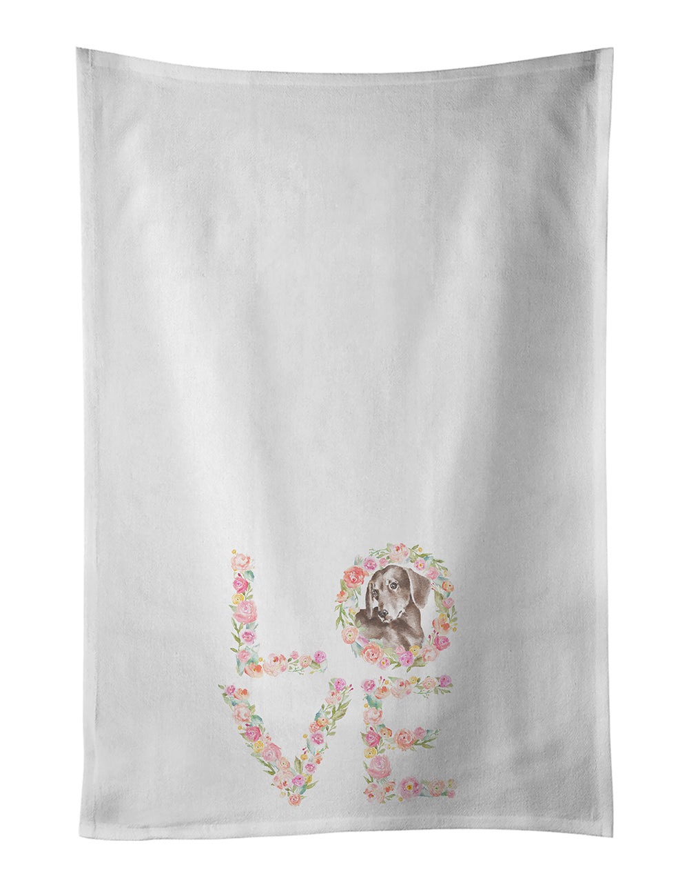 Buy this Dachshund #11 LOVE White Kitchen Towel Set of 2