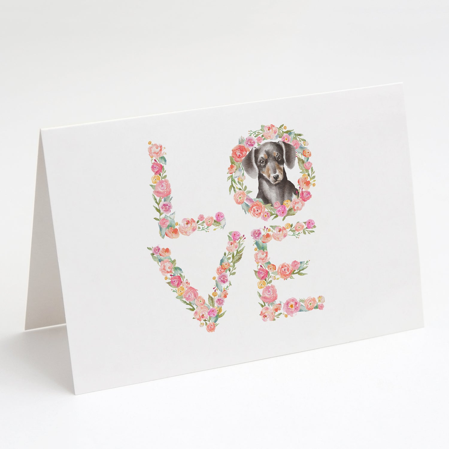 Buy this Dachshund #13 LOVE Greeting Cards and Envelopes Pack of 8