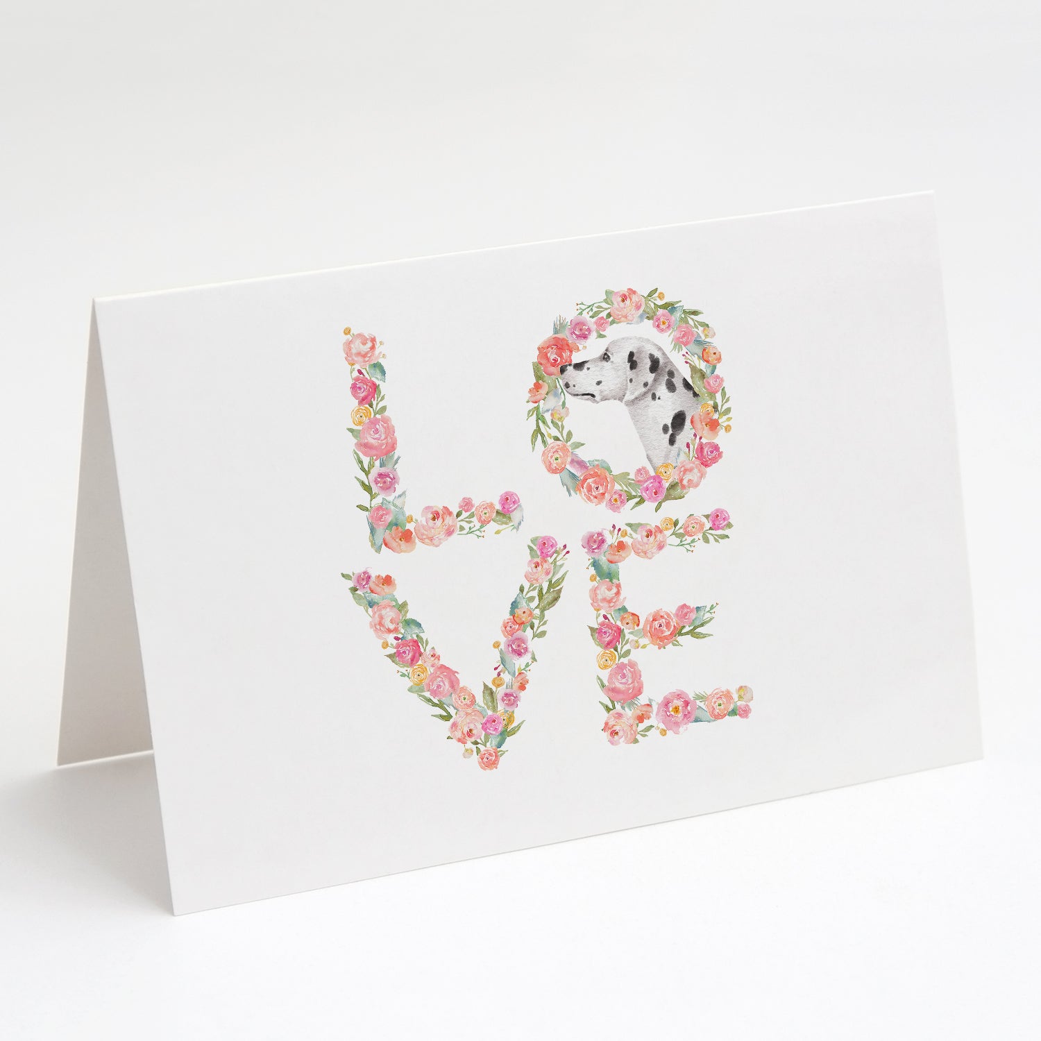 Buy this Dalmatian #4 LOVE Greeting Cards and Envelopes Pack of 8