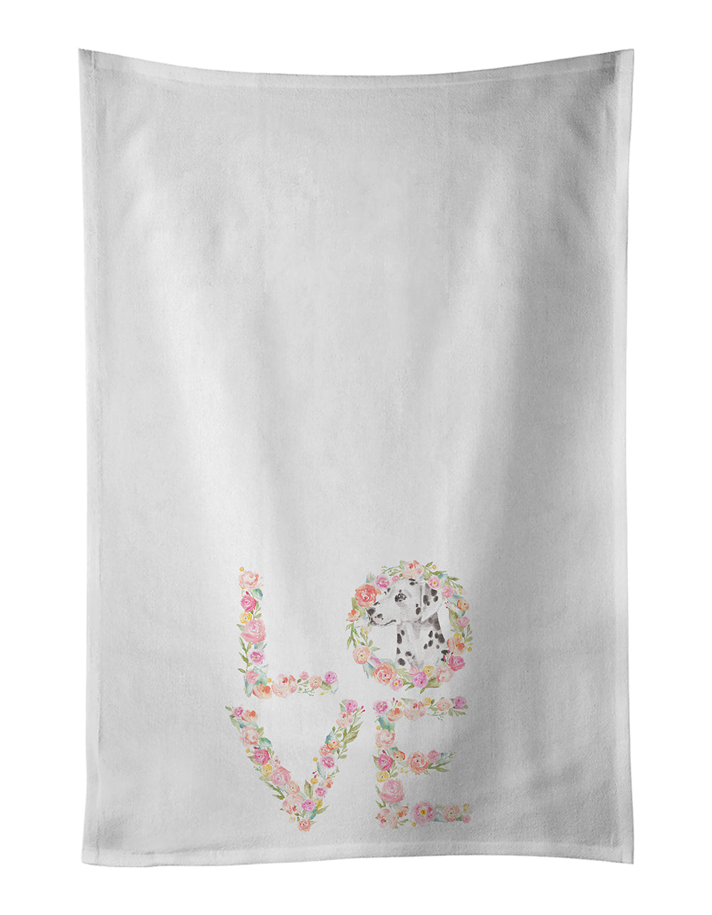 Buy this Dalmatian #5 LOVE White Kitchen Towel Set of 2