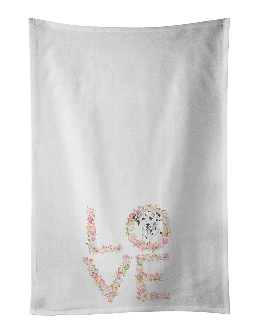 Buy this Dalmatian #6 LOVE White Kitchen Towel Set of 2