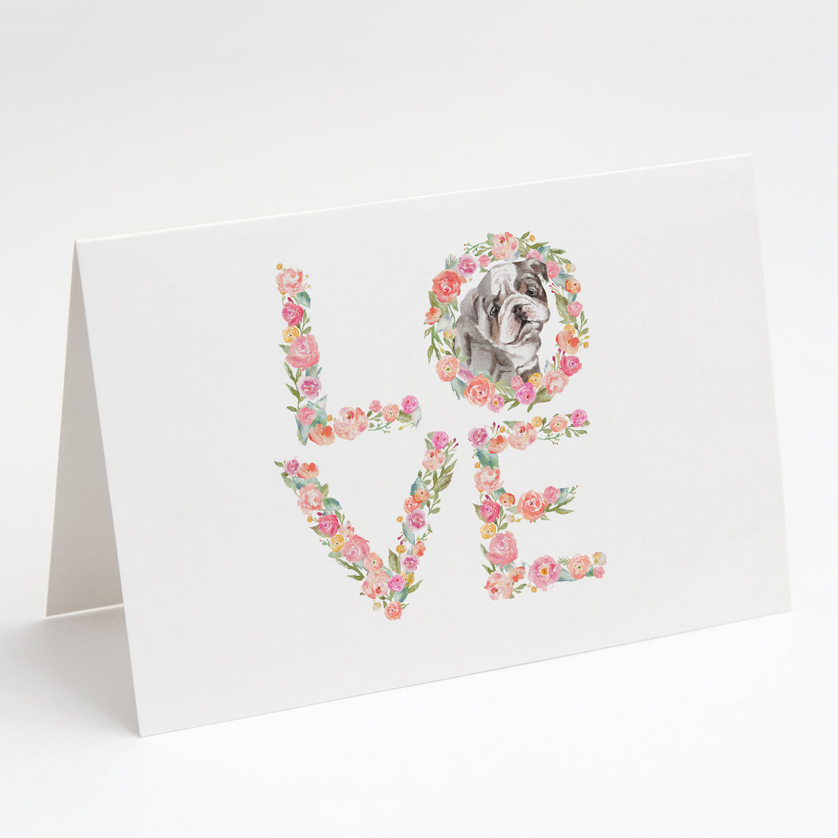Buy this English Bulldog #1 LOVE Greeting Cards and Envelopes Pack of 8