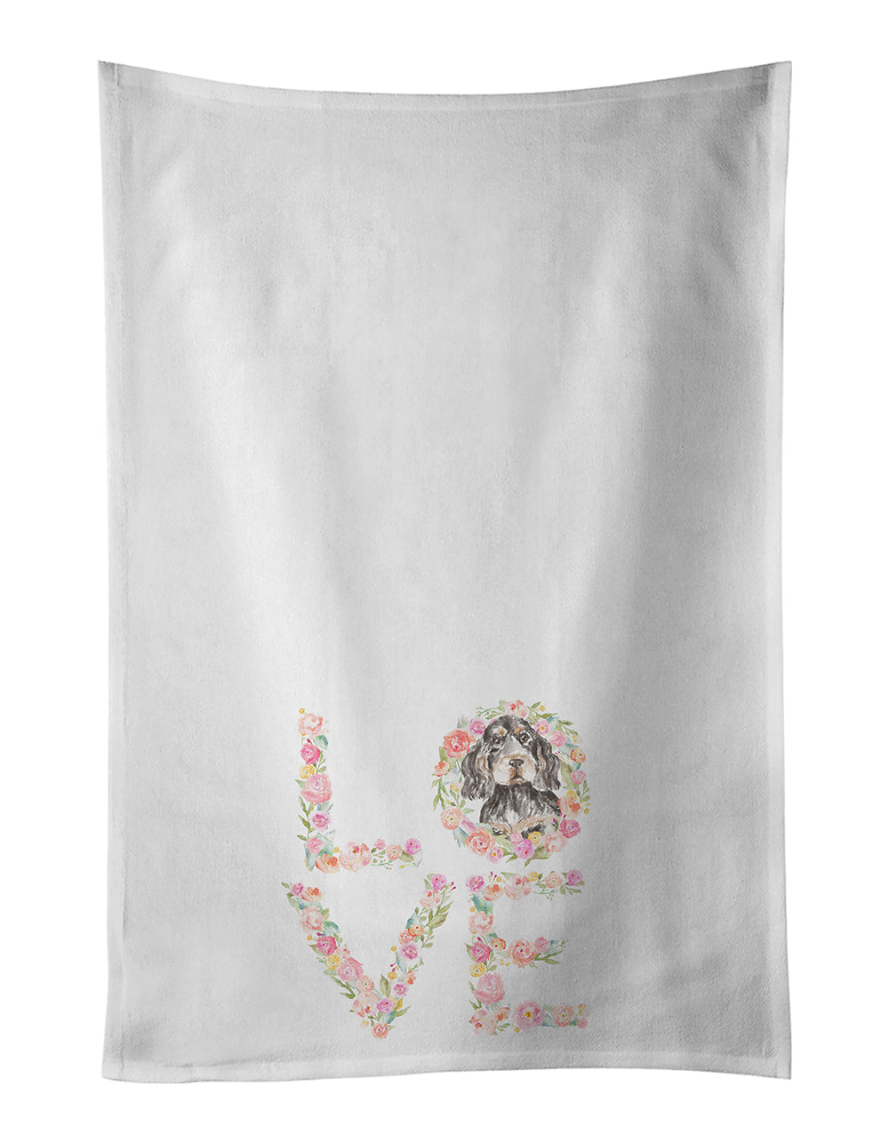 Buy this Cocker Spaniel #2 LOVE White Kitchen Towel Set of 2