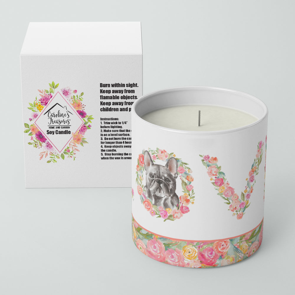 French Bulldog #5 LOVE 10 oz Decorative Soy Candle - the-store.com