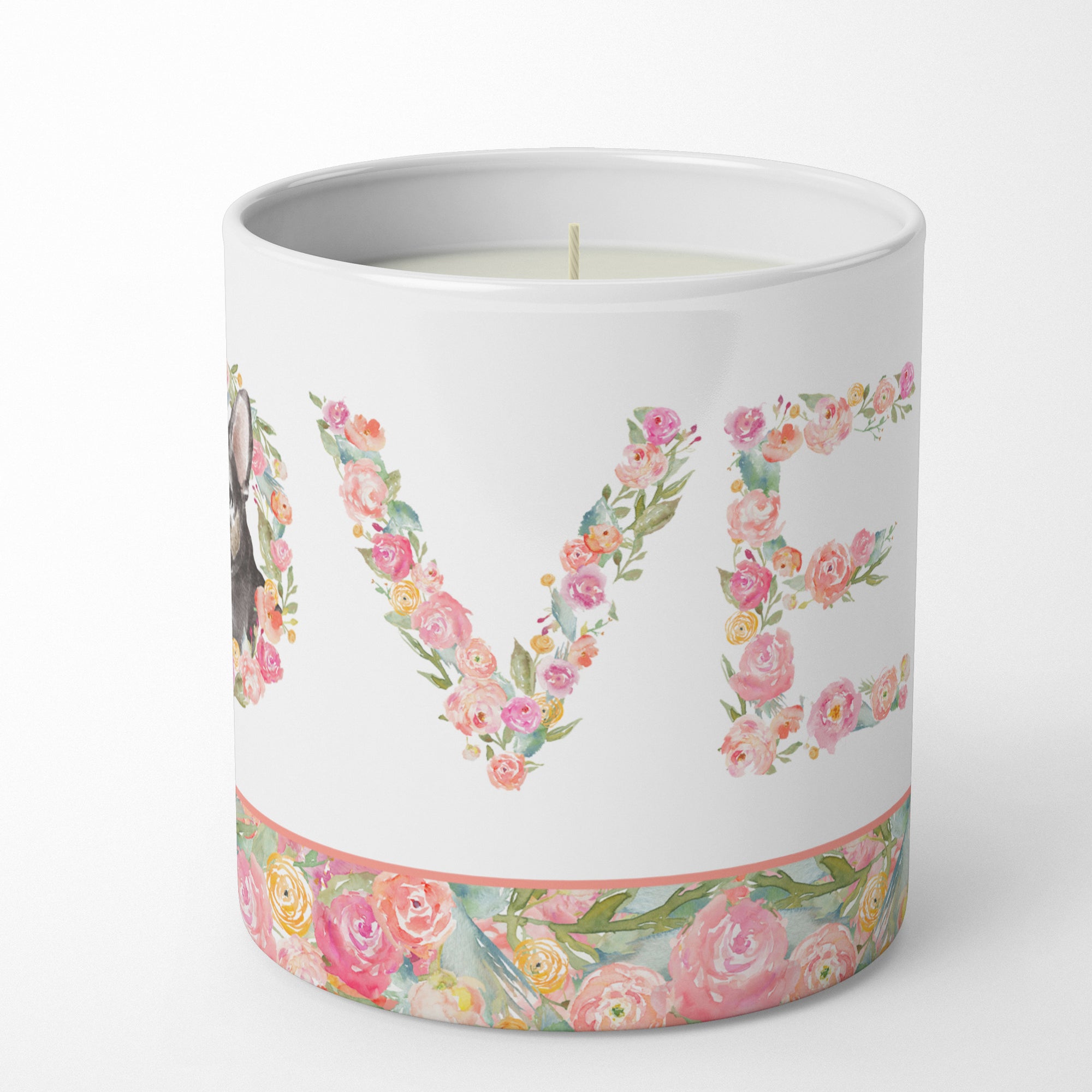 French Bulldog #6 LOVE 10 oz Decorative Soy Candle - the-store.com
