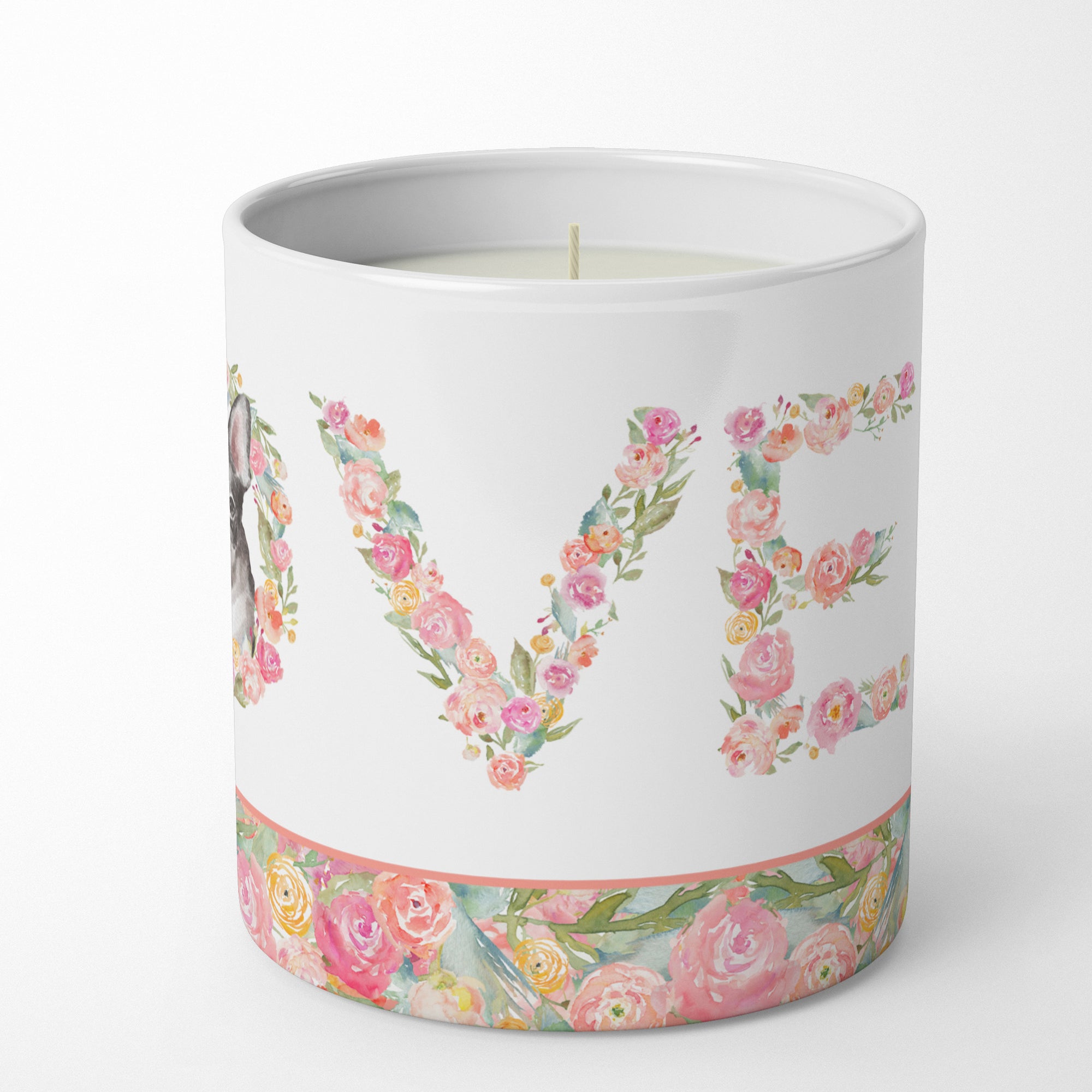 French Bulldog #7 LOVE 10 oz Decorative Soy Candle - the-store.com