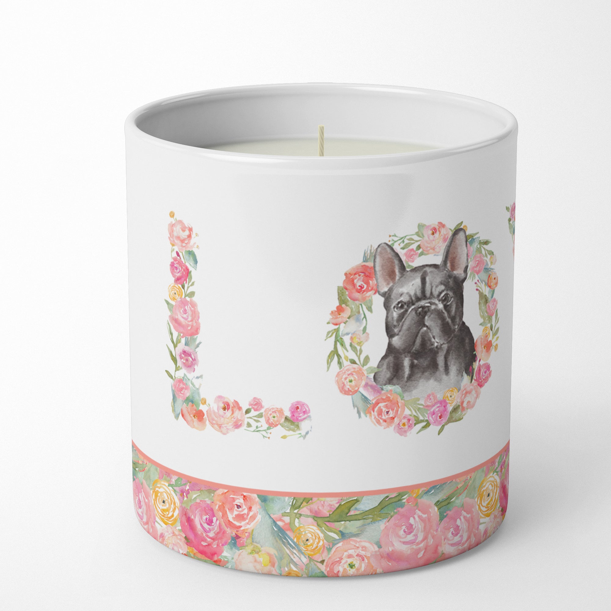 French Bulldog #8 LOVE 10 oz Decorative Soy Candle - the-store.com