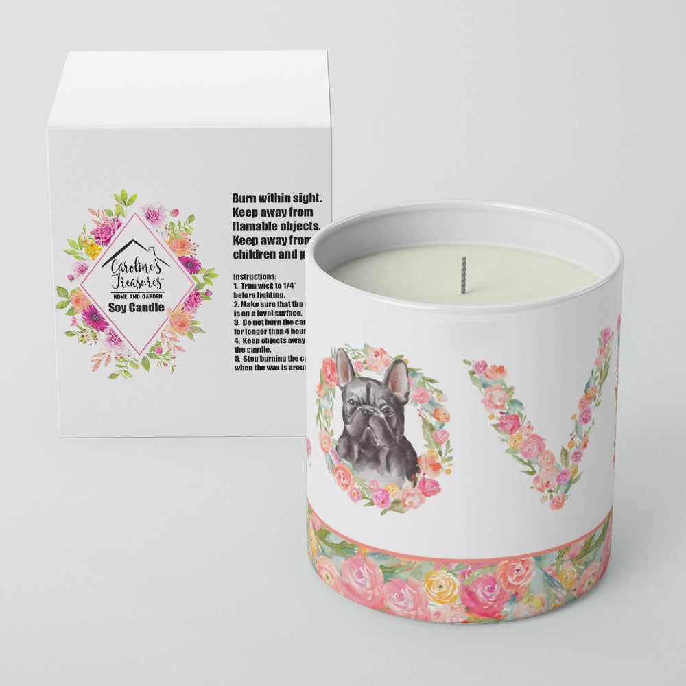 French Bulldog #8 LOVE 10 oz Decorative Soy Candle - the-store.com