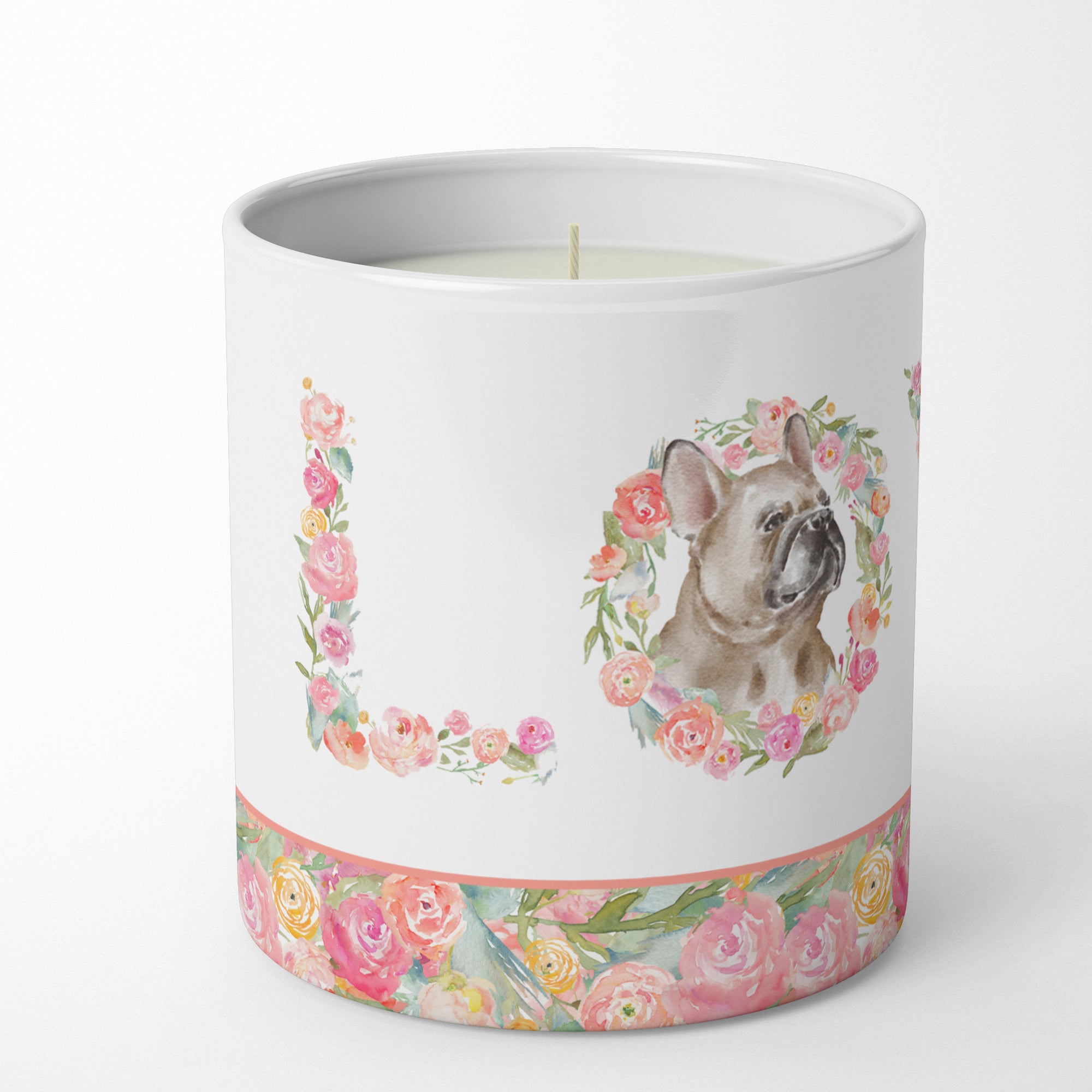 French Bulldog #9 LOVE 10 oz Decorative Soy Candle - the-store.com