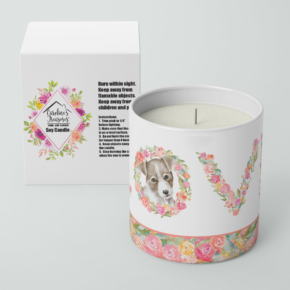 Jack Russell Terrier #7 LOVE 10 oz Decorative Soy Candle - the-store.com