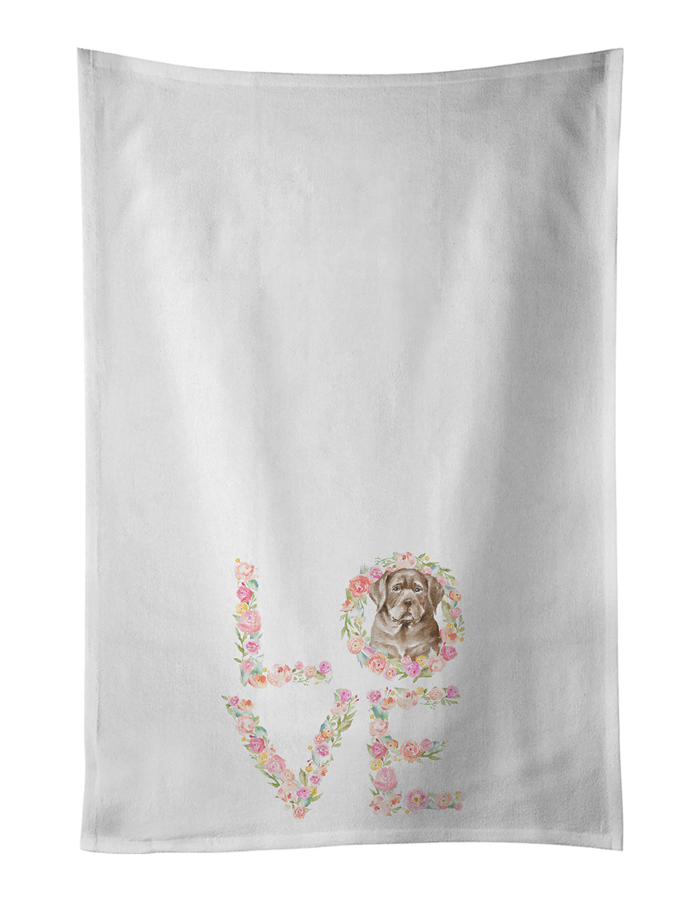 Buy this Labrador Retriever #3 LOVE White Kitchen Towel Set of 2
