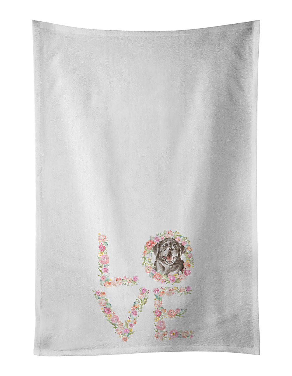 Buy this Labrador Retriever #6 LOVE White Kitchen Towel Set of 2