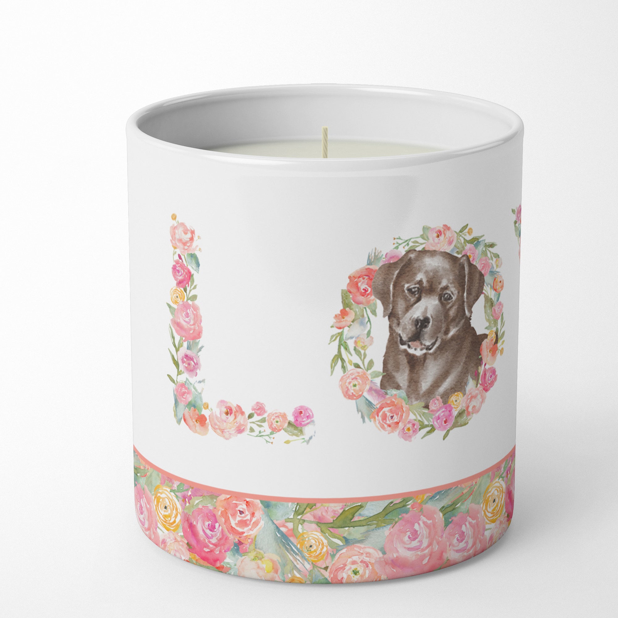 Labrador Retriever #7 LOVE 10 oz Decorative Soy Candle - the-store.com