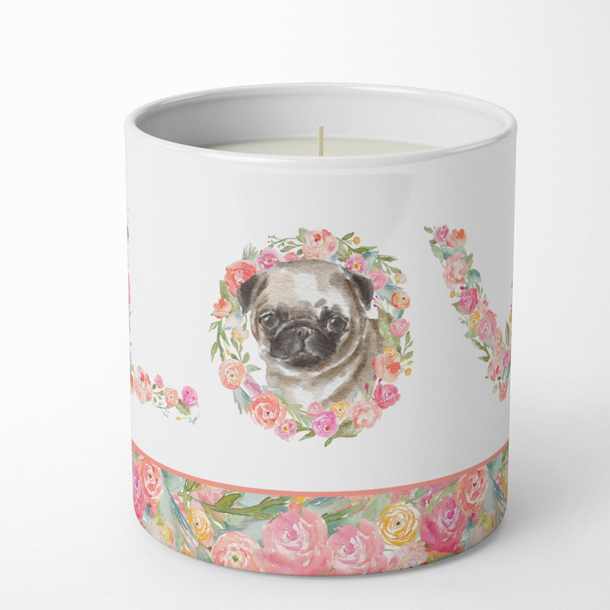 Buy this Pug #1 LOVE 10 oz Decorative Soy Candle