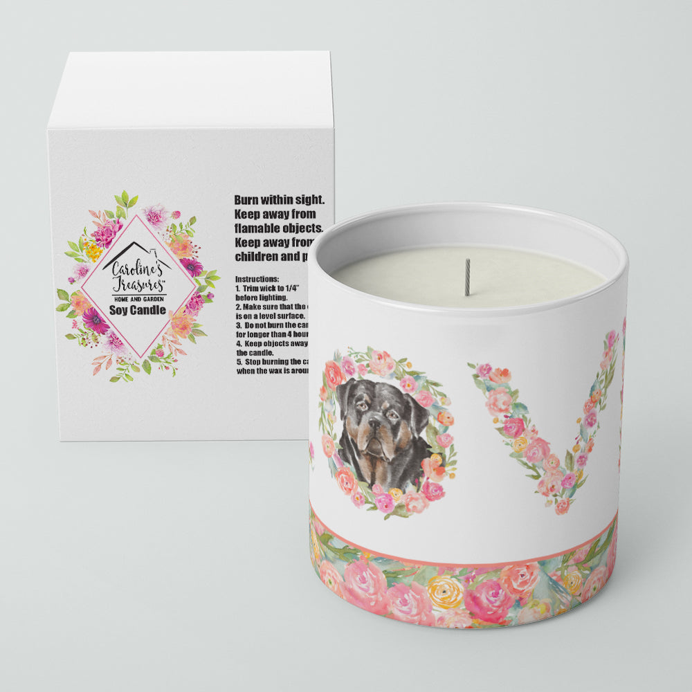 Rottweiler #1 LOVE 10 oz Decorative Soy Candle - the-store.com