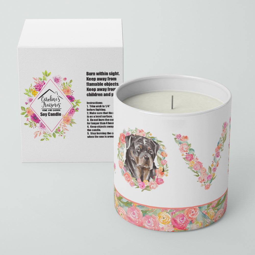 Rottweiler #6 LOVE 10 oz Decorative Soy Candle - the-store.com