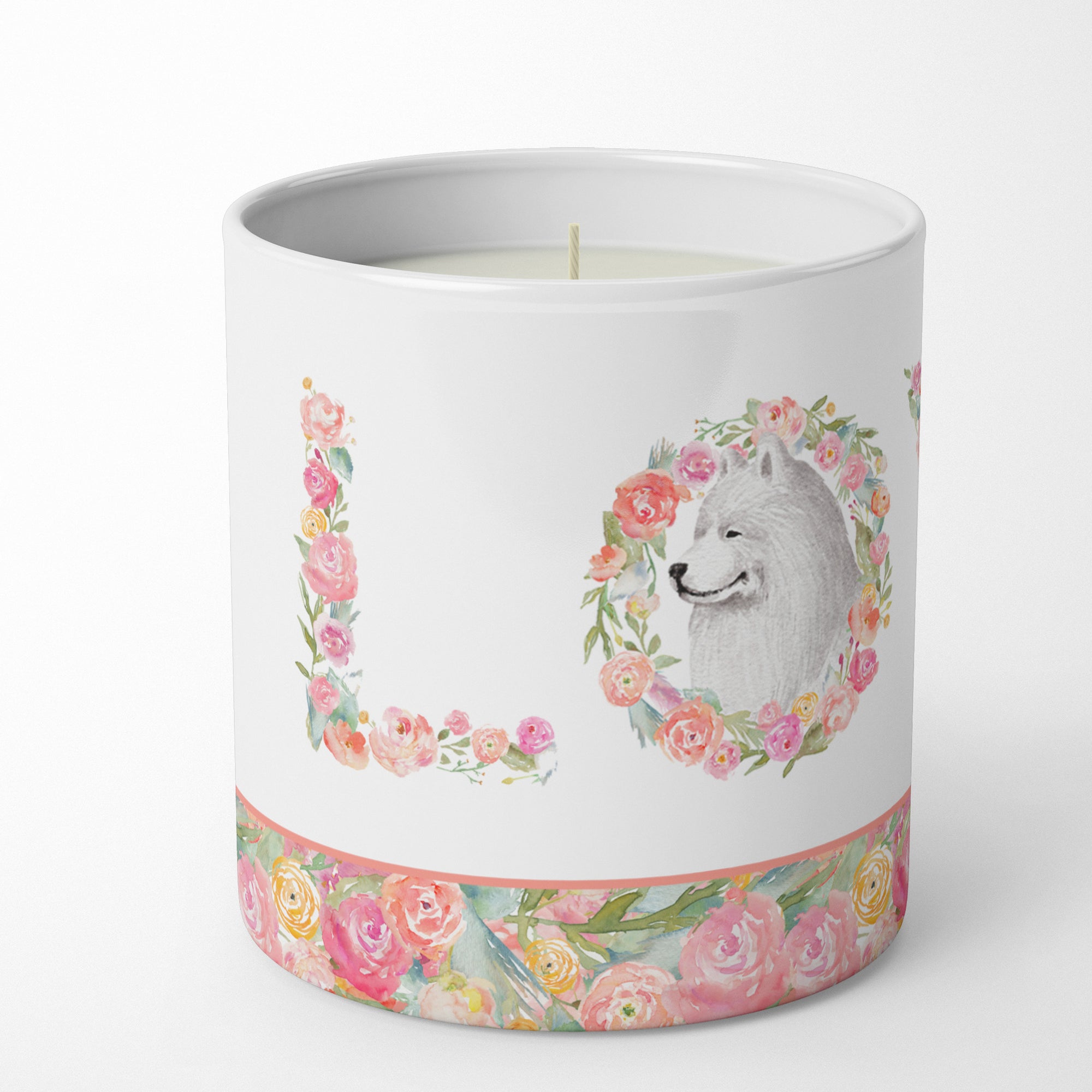 Samoyed #1 LOVE 10 oz Decorative Soy Candle - the-store.com