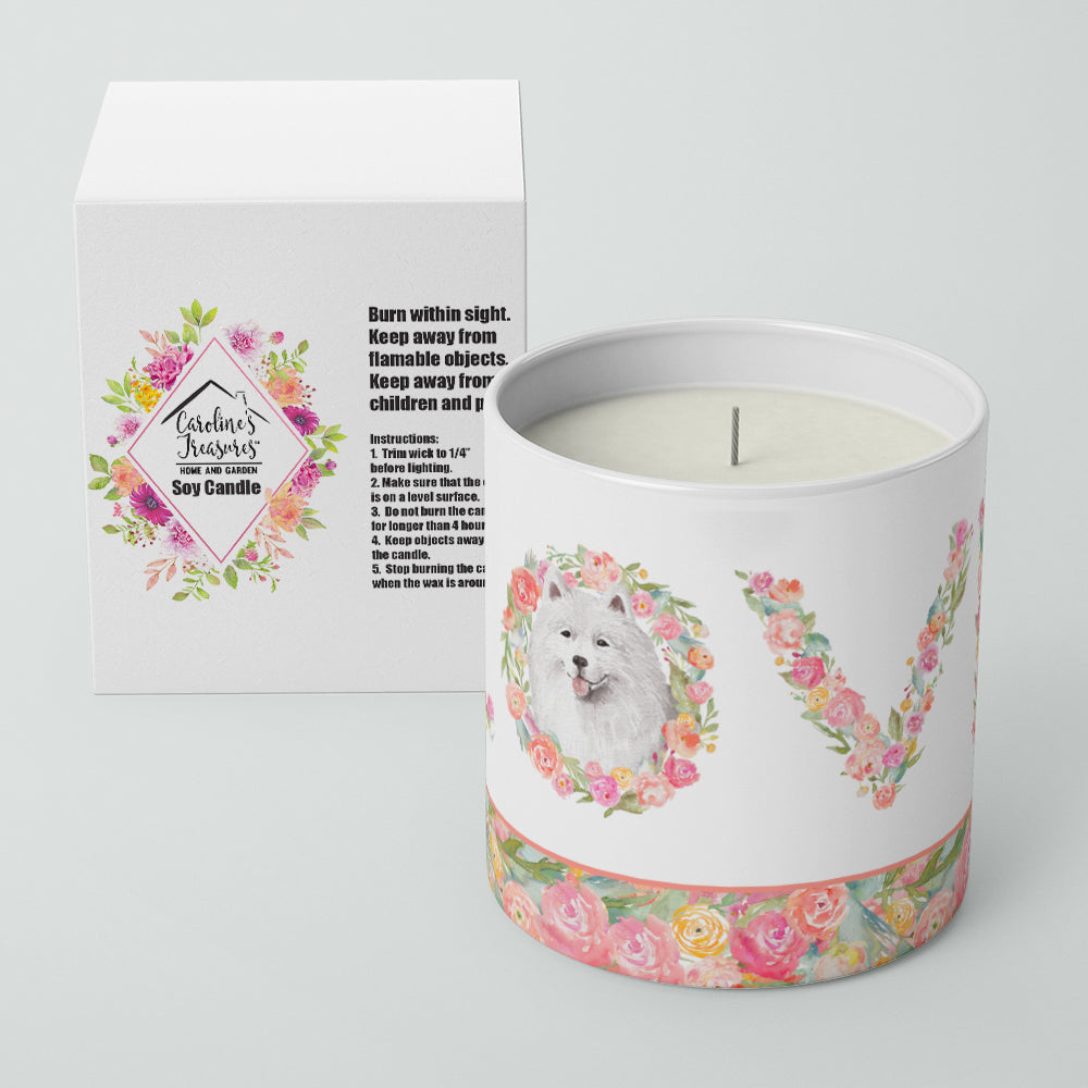 Samoyed #2 LOVE 10 oz Decorative Soy Candle - the-store.com