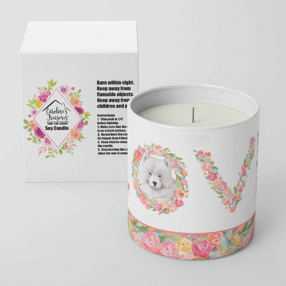 Samoyed #5 LOVE 10 oz Decorative Soy Candle - the-store.com