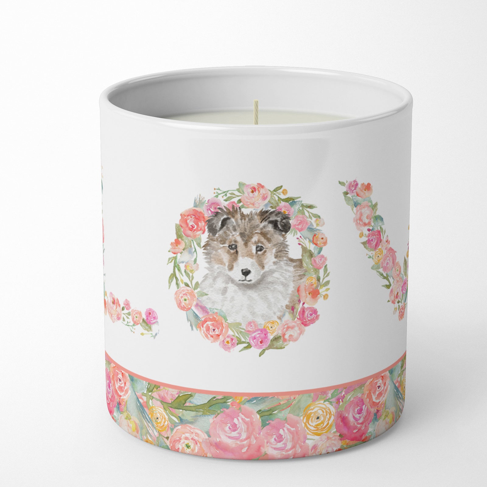 Buy this Sheltie #3 LOVE 10 oz Decorative Soy Candle