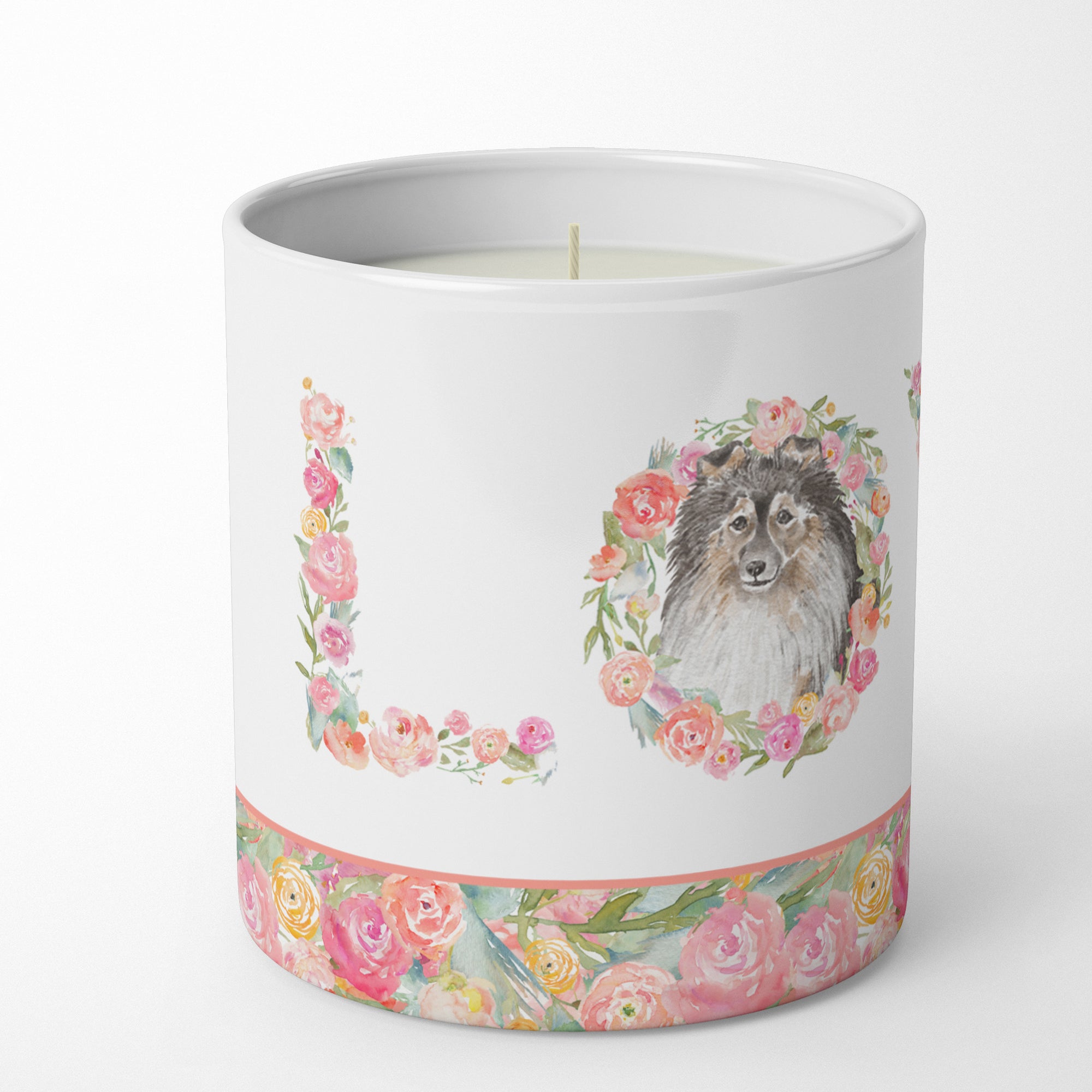 Buy this Sheltie #4 LOVE 10 oz Decorative Soy Candle