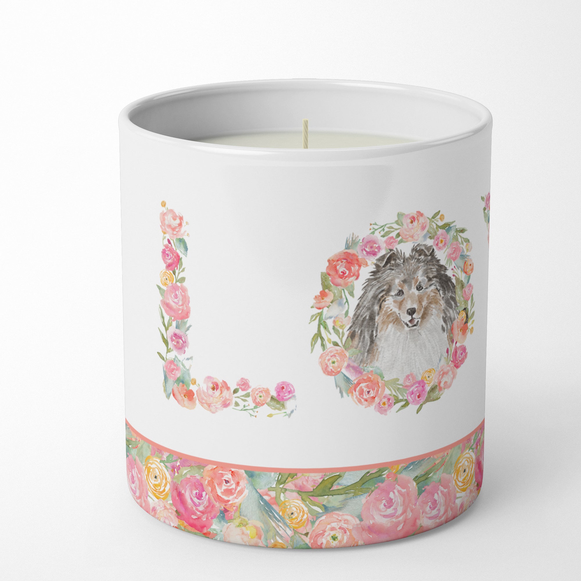 Buy this Sheltie #6 LOVE 10 oz Decorative Soy Candle