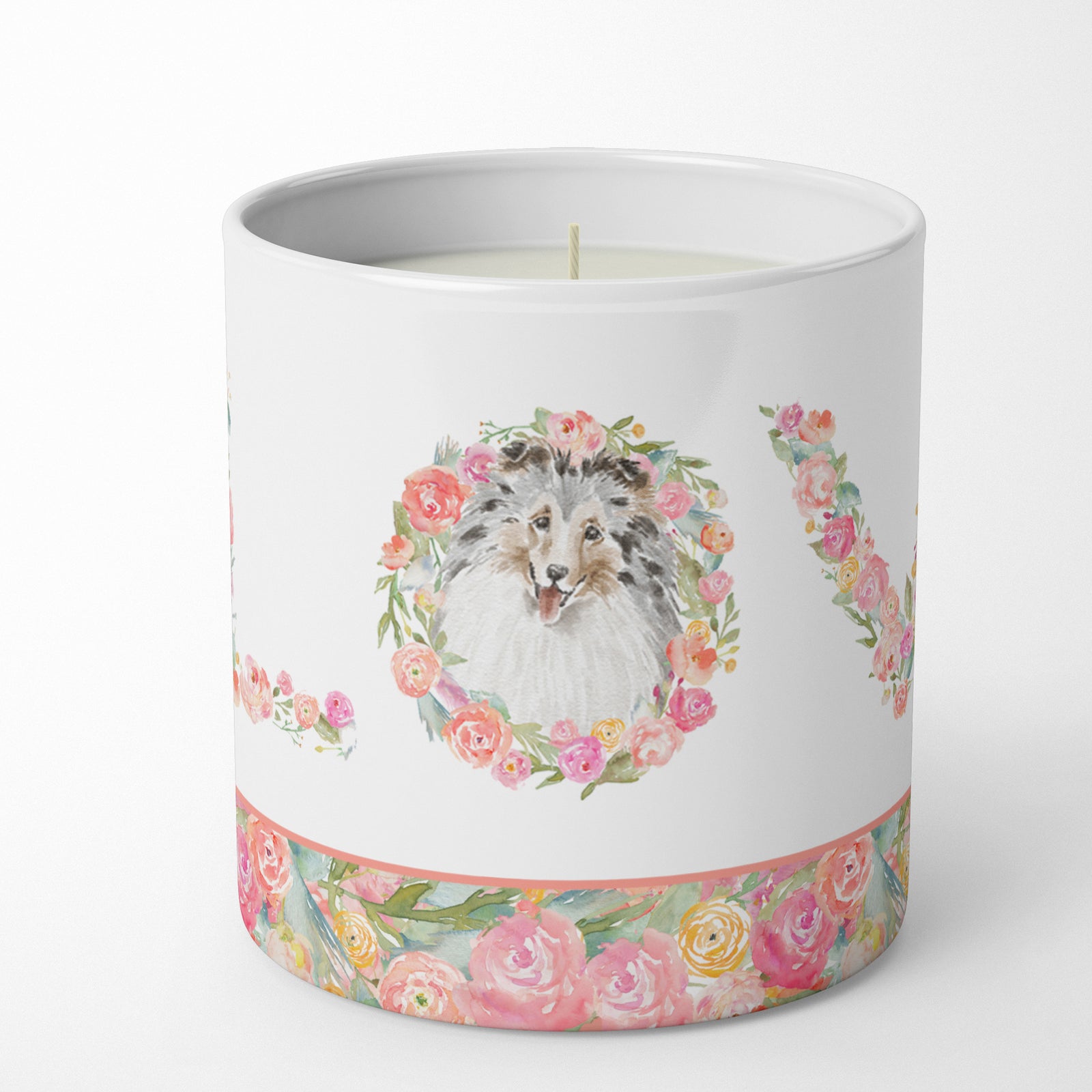 Buy this Sheltie #9 LOVE 10 oz Decorative Soy Candle