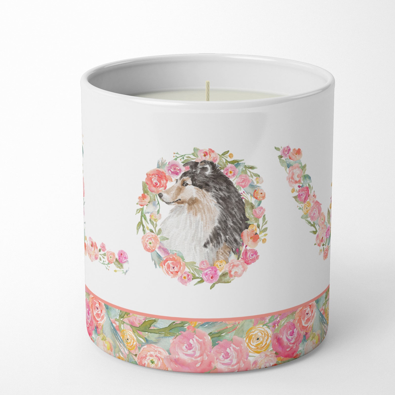 Buy this Sheltie #10 LOVE 10 oz Decorative Soy Candle