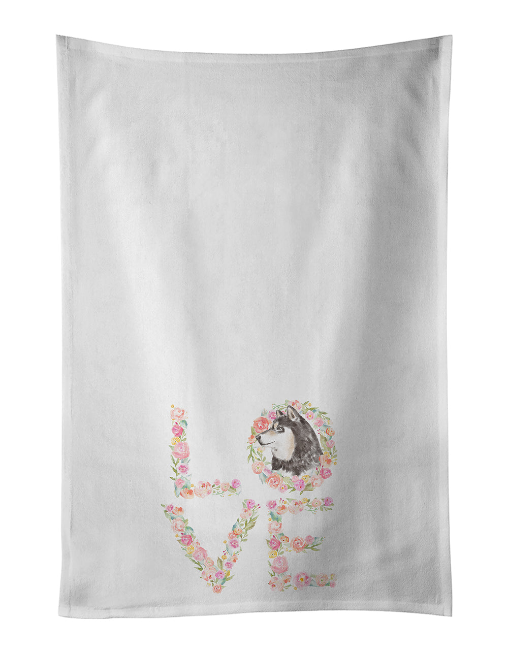 Buy this Shiba Inu #5 LOVE White Kitchen Towel Set of 2