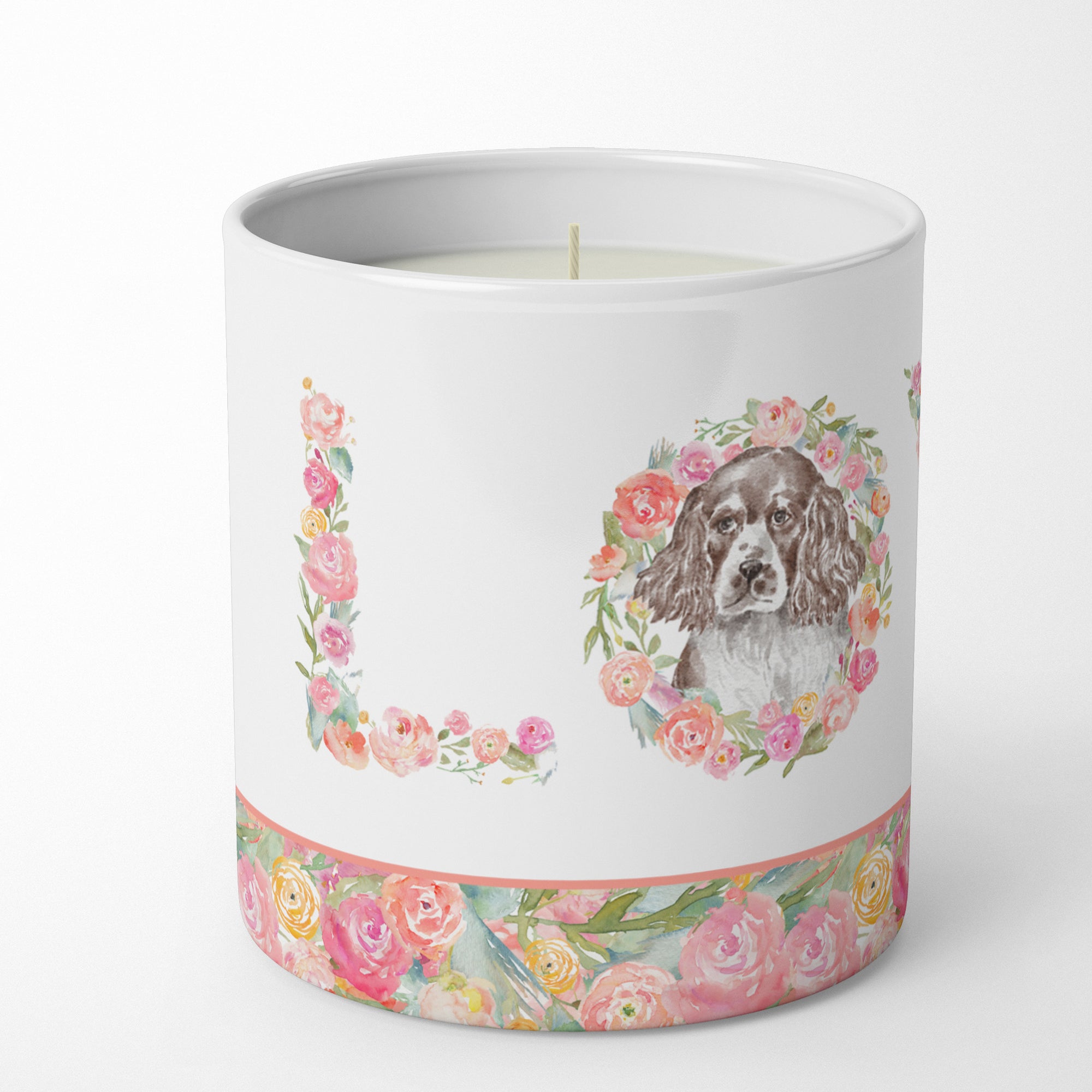 English Springer Spaniel #2 LOVE 10 oz Decorative Soy Candle - the-store.com