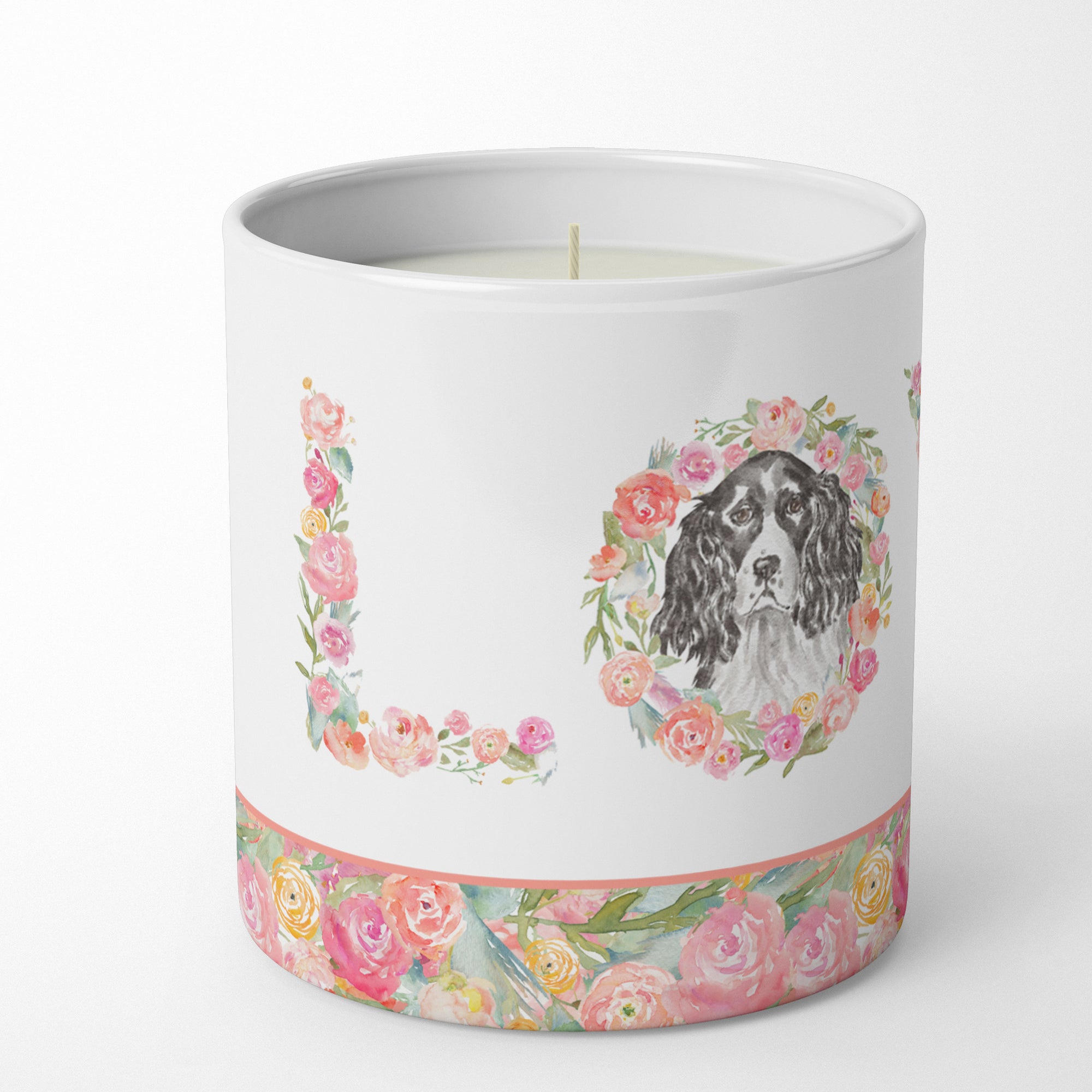 English Springer Spaniel #5 LOVE 10 oz Decorative Soy Candle - the-store.com