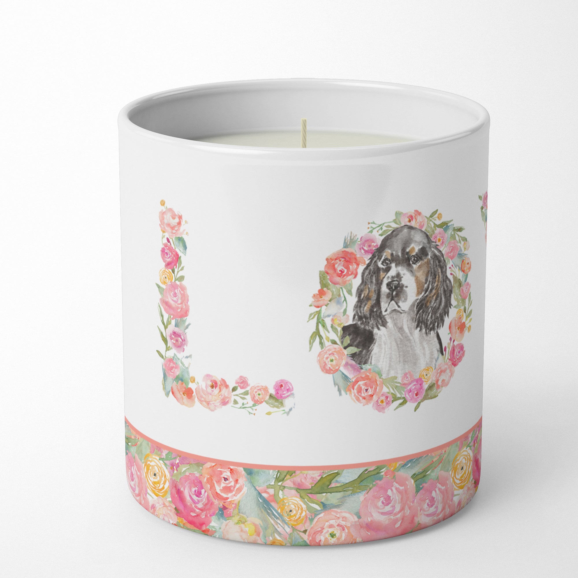 English Springer Spaniel #8 LOVE 10 oz Decorative Soy Candle - the-store.com