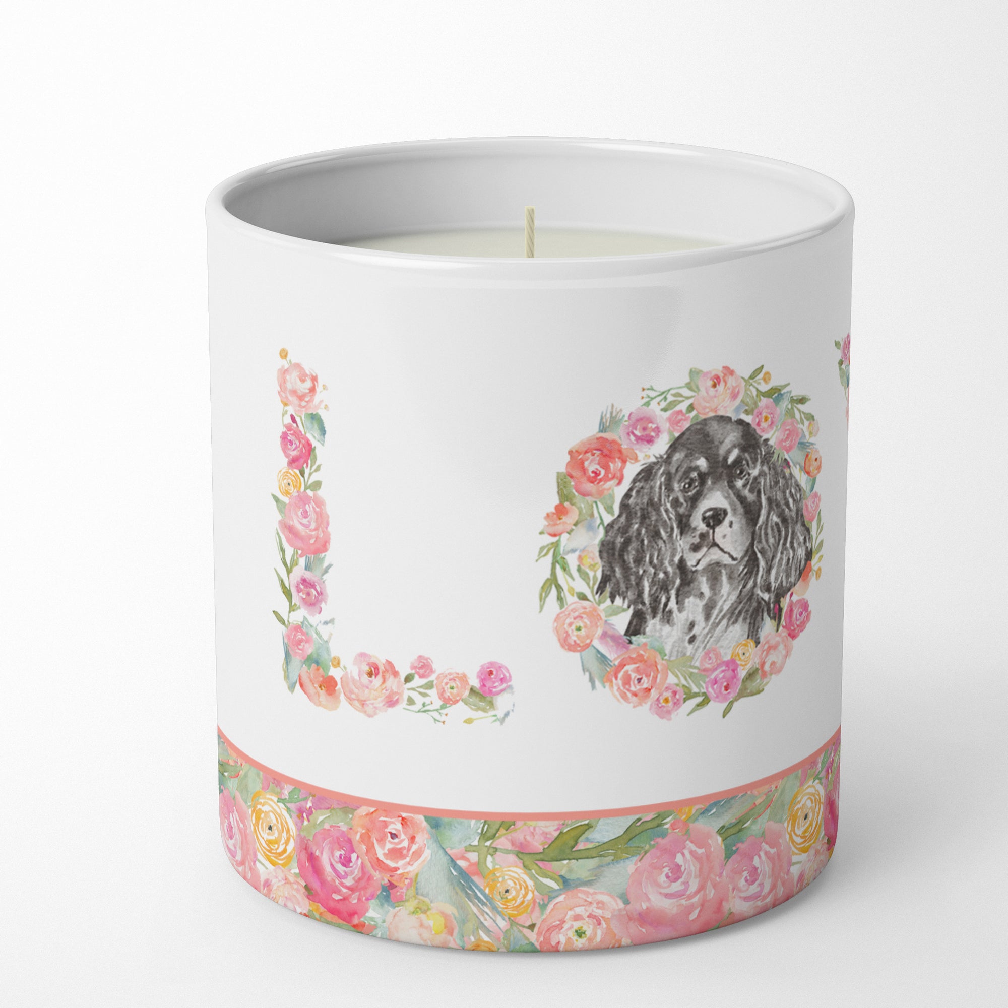 English Springer Spaniel #10 LOVE 10 oz Decorative Soy Candle - the-store.com